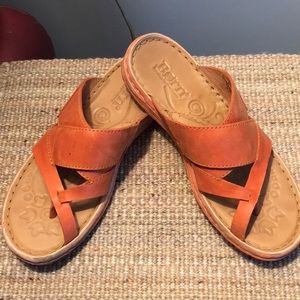 Orange sandals